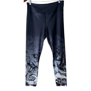 Ziya Active Marbled Ombré Light N Tight Cropped Leggings Size XXXL